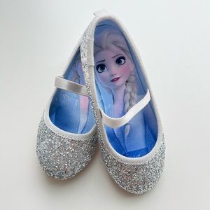 Frozen Elsa Glitter Ballet Flats Toddler 9